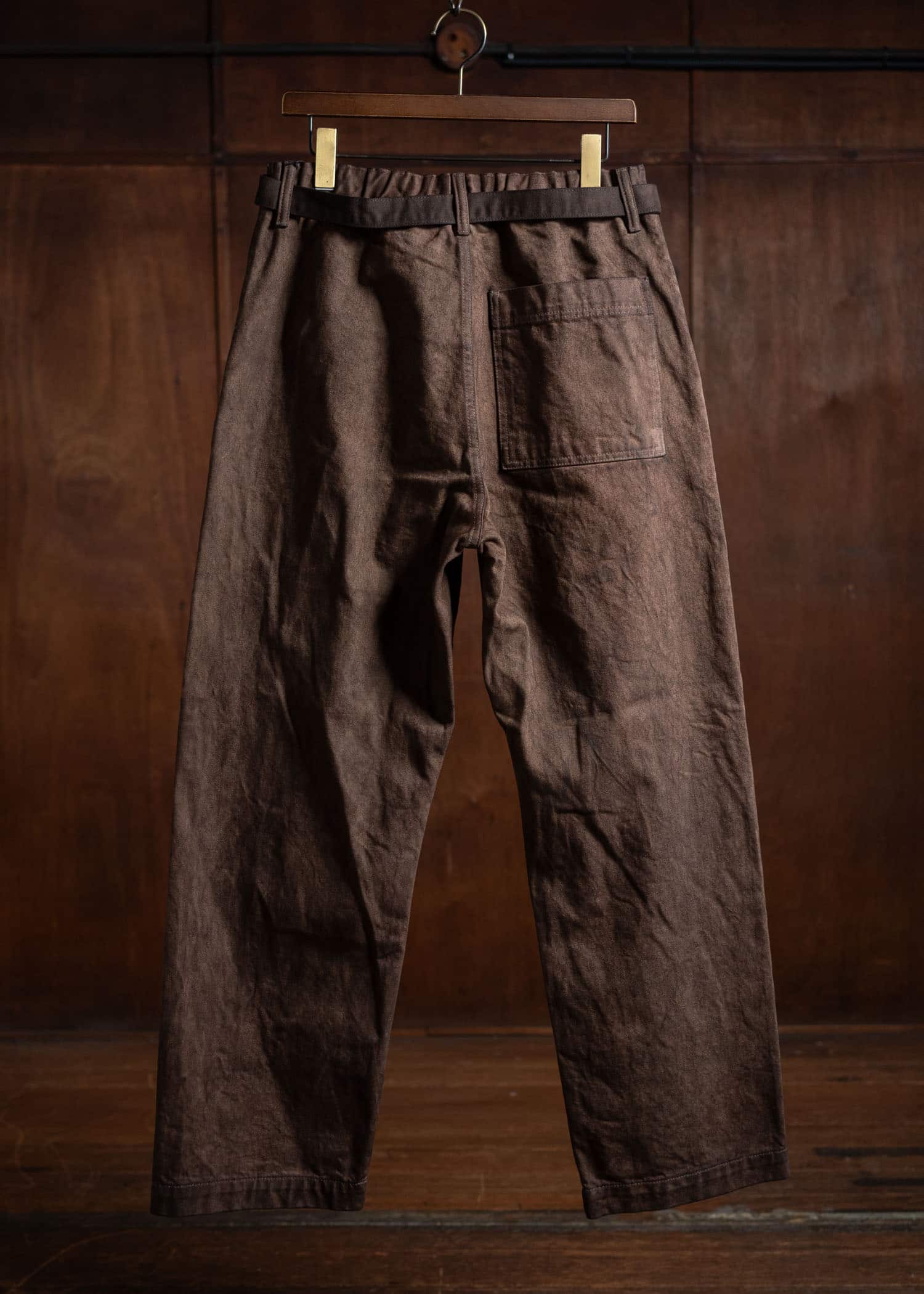 YOKO SAKAMOTO Denim Wide Trousers Kakishibu YS-24AW-53-Kakishibu