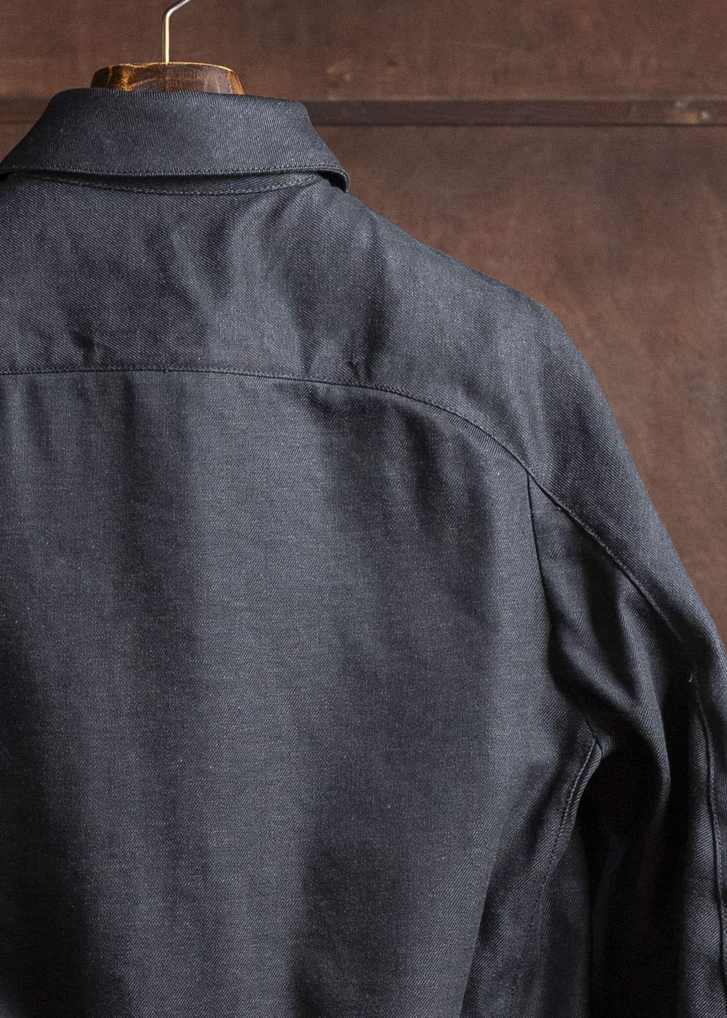 OPPOSE DUALITY OD0001DJK-25AW 6 Pocket Panel Denim JKT Raw Black Gray