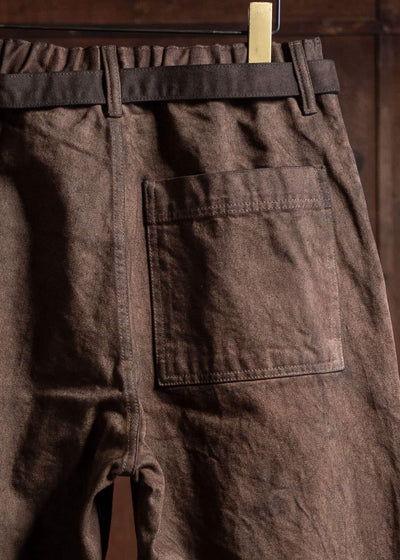 YOKO SAKAMOTO Denim Wide Trousers Kakishibu YS-24AW-53-Kakishibu