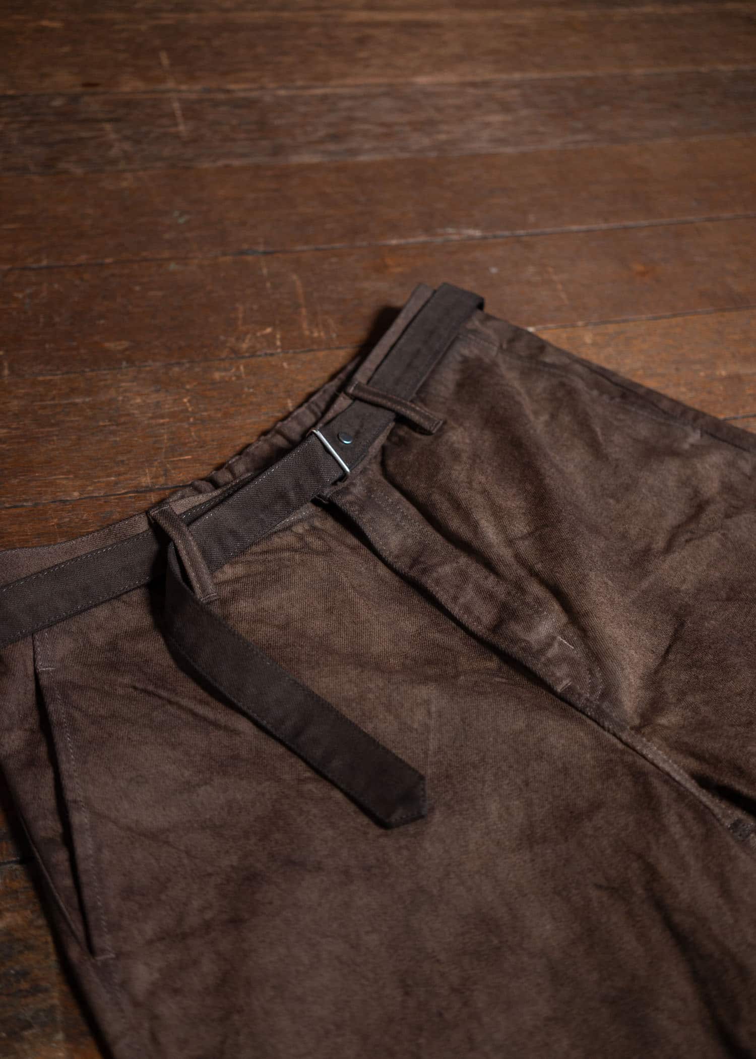 YOKO SAKAMOTO Denim Wide Trousers Kakishibu YS-24AW-53-Kakishibu