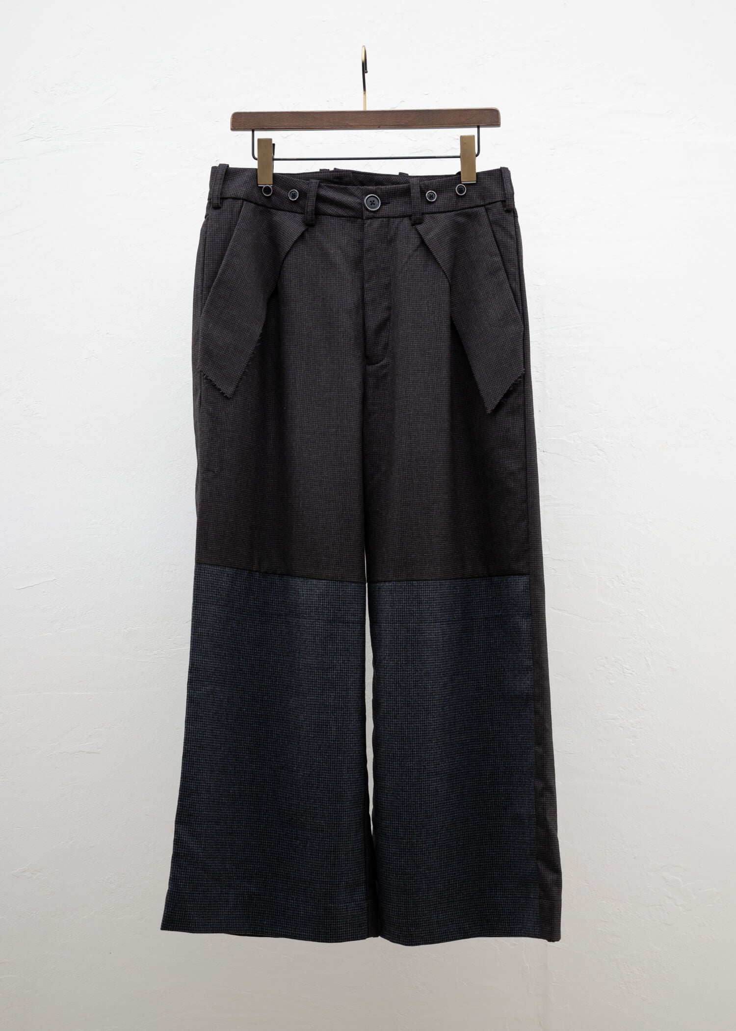 Peng Tai PANELED STRAIGHT LEG TROUSERS