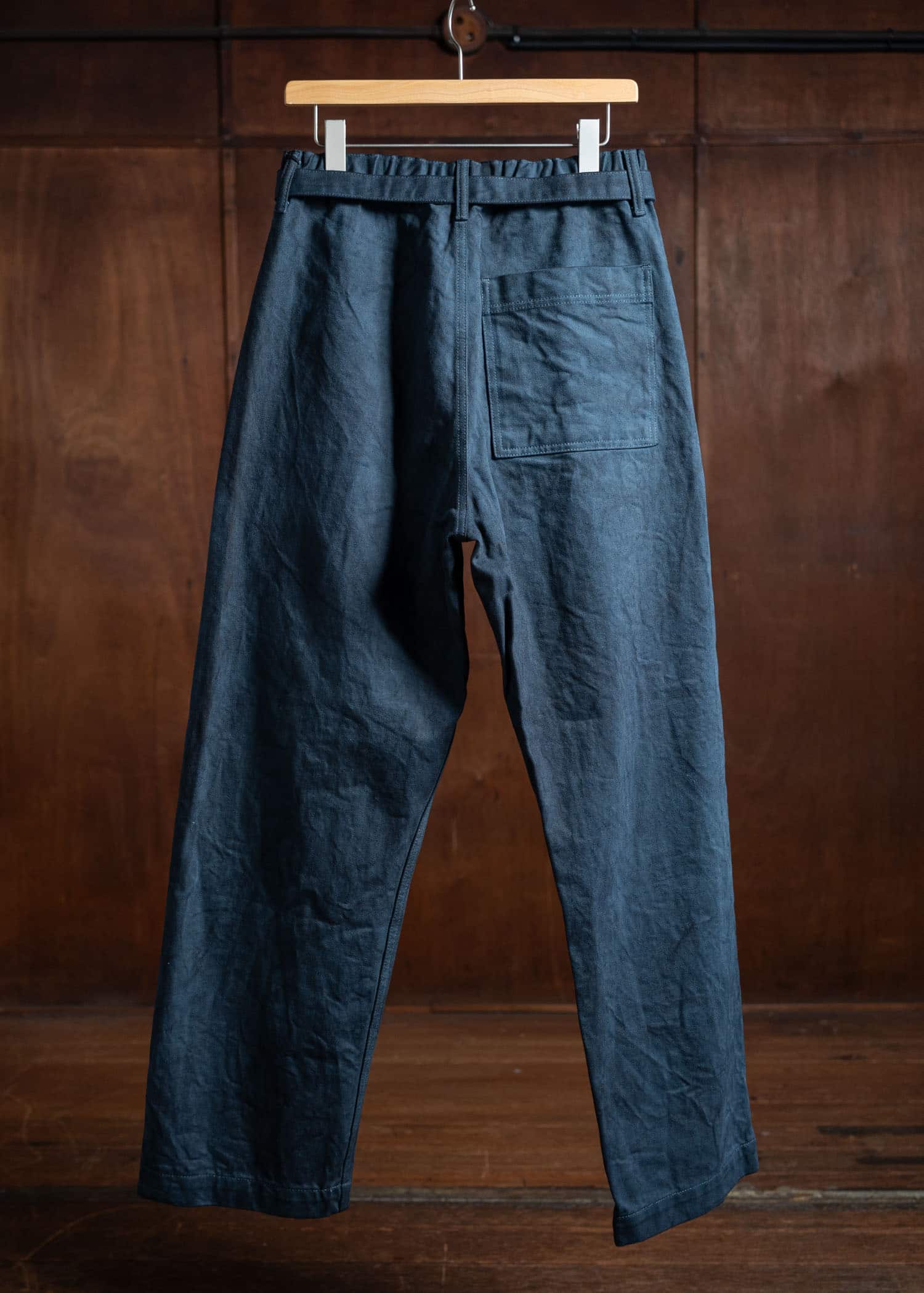 YOKO SAKAMOTO Denim Wide Trousers Indigo Sumi Ink YS-24AW-53-Indigo Sumi Ink