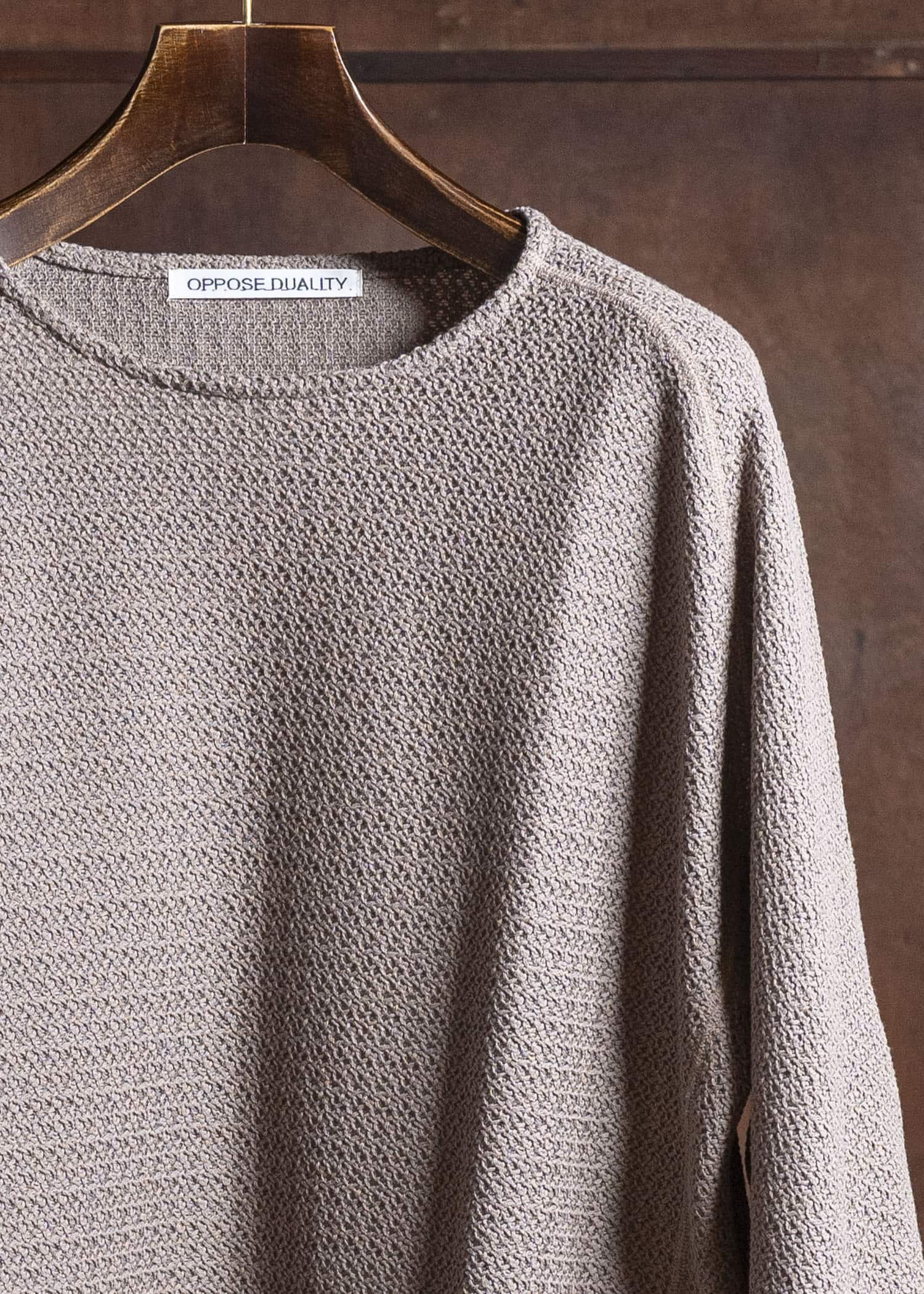 OPPOSE DUALITY OD4011CAS Long Sleeve T-Shirts Russell Beige