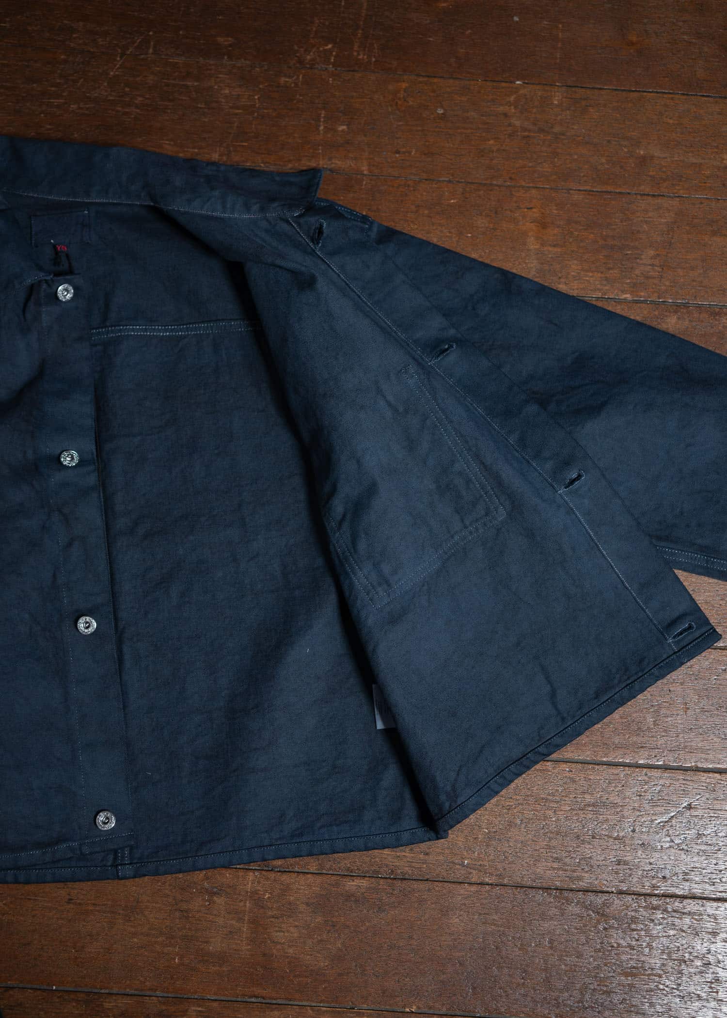 YOKO SAKAMOTO Denim Jacket Indigo Sumi Ink YS-24AW-52-Indigo Sumi Ink