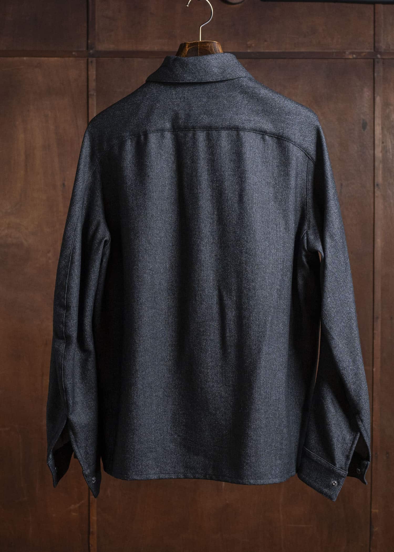 OPPOSE DUALITY OD2002SHT-25AW Panel Shirts Wool Black