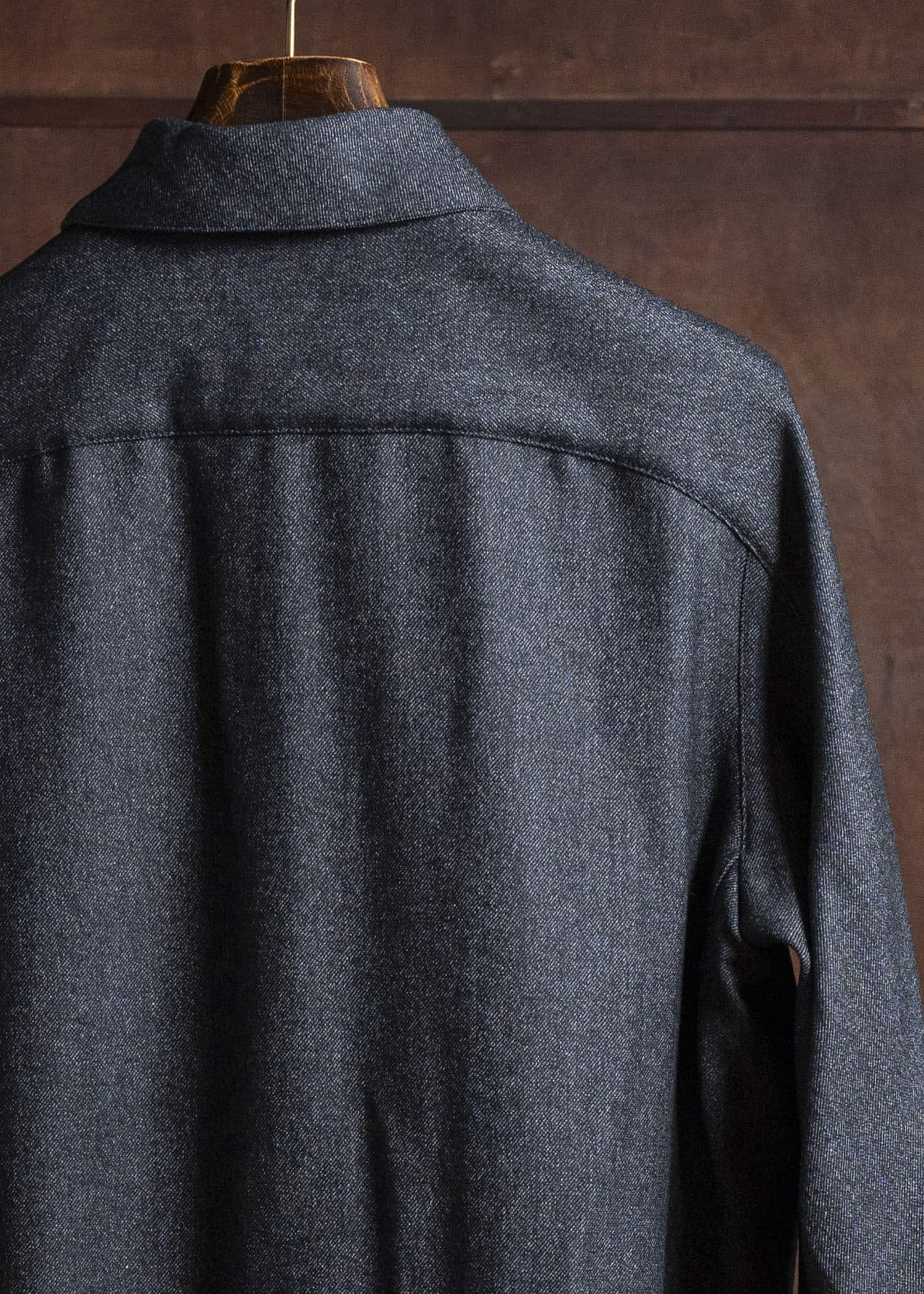 OPPOSE DUALITY OD2002SHT-25AW Panel Shirts Wool Black
