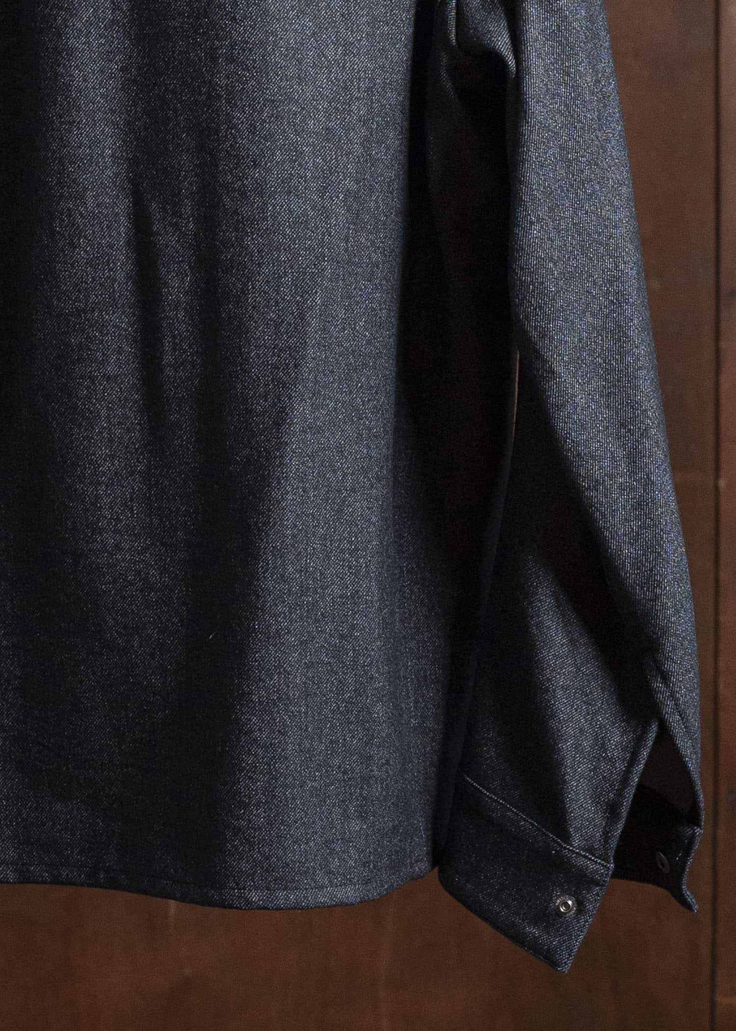 OPPOSE DUALITY OD2002SHT-25AW Panel Shirts Wool Black