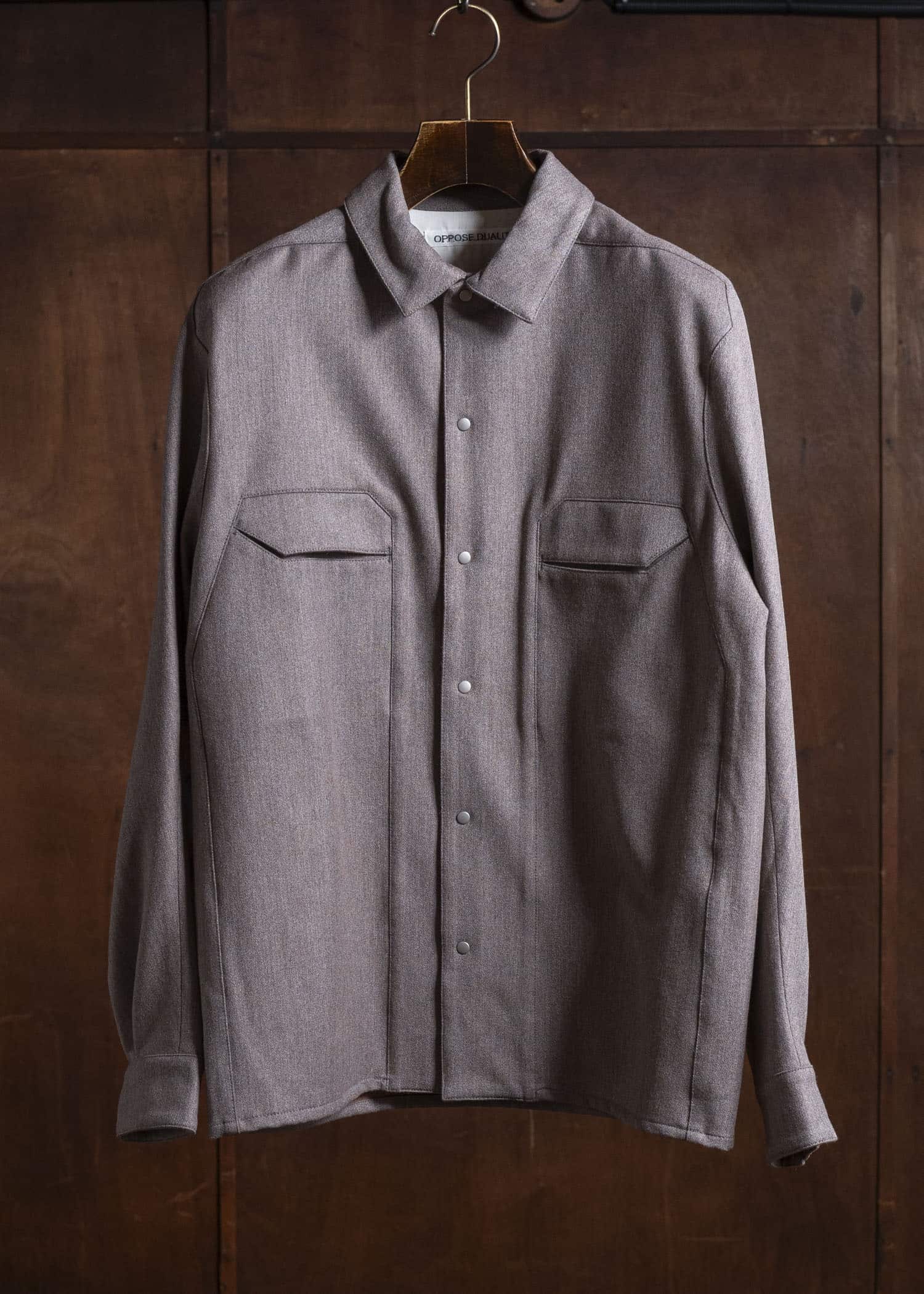 OPPOSE DUALITY OD2002SHT-25AW Panel Shirts Wool PINK