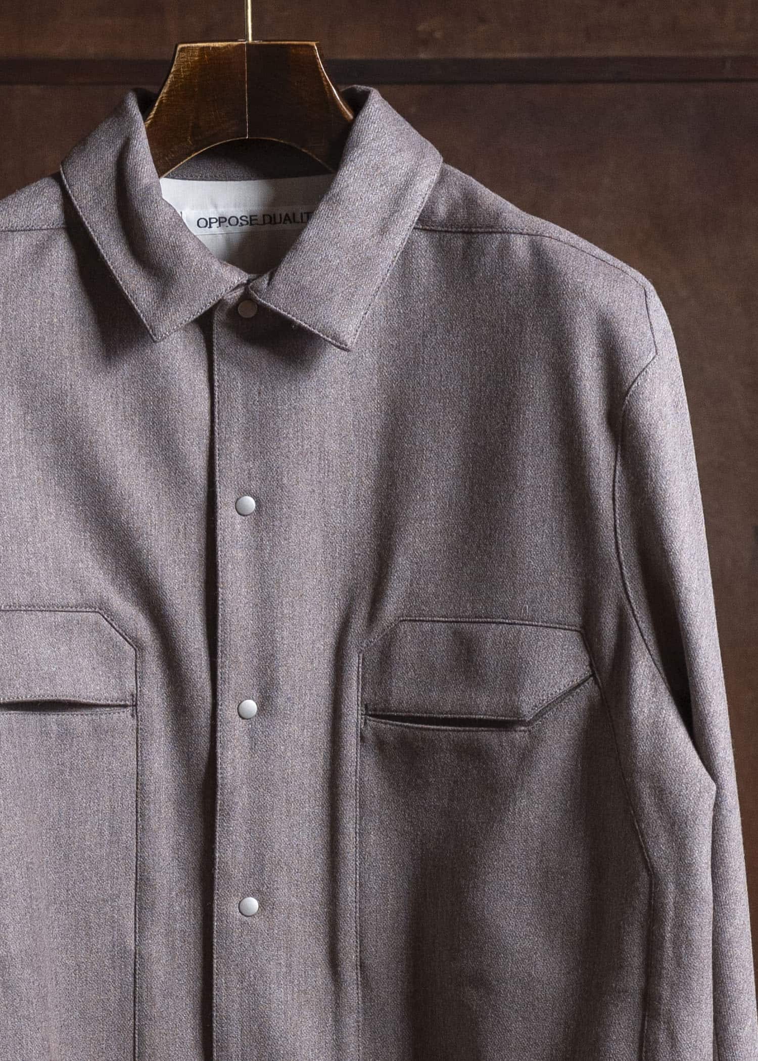 OPPOSE DUALITY OD2002SHT-25AW Panel Shirts Wool PINK