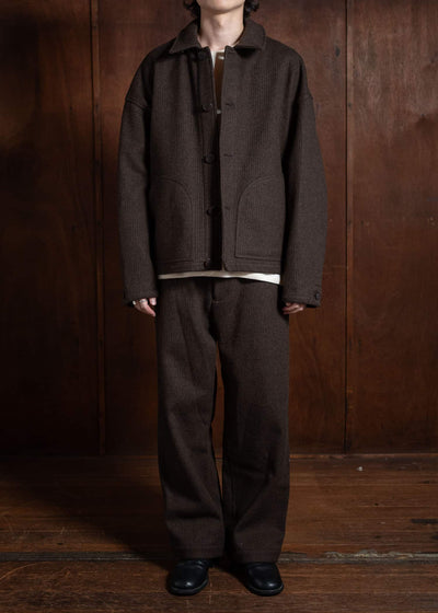 YOKO SAKAMOTO Beach Cloth Blouson Brown YS-24AW-21-Brown