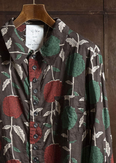 John Alexander Skelton 26SS Block print shirt