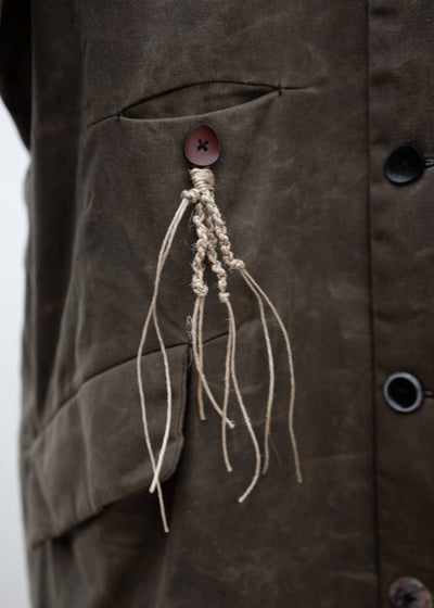 Peng Tai WAXED COTTON PADDED CAR COAT