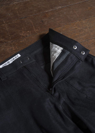 OPPOSE DUALITY OD0101 DTR-25AW 10 Pocket Panel Denim TRS Raw Black Gray