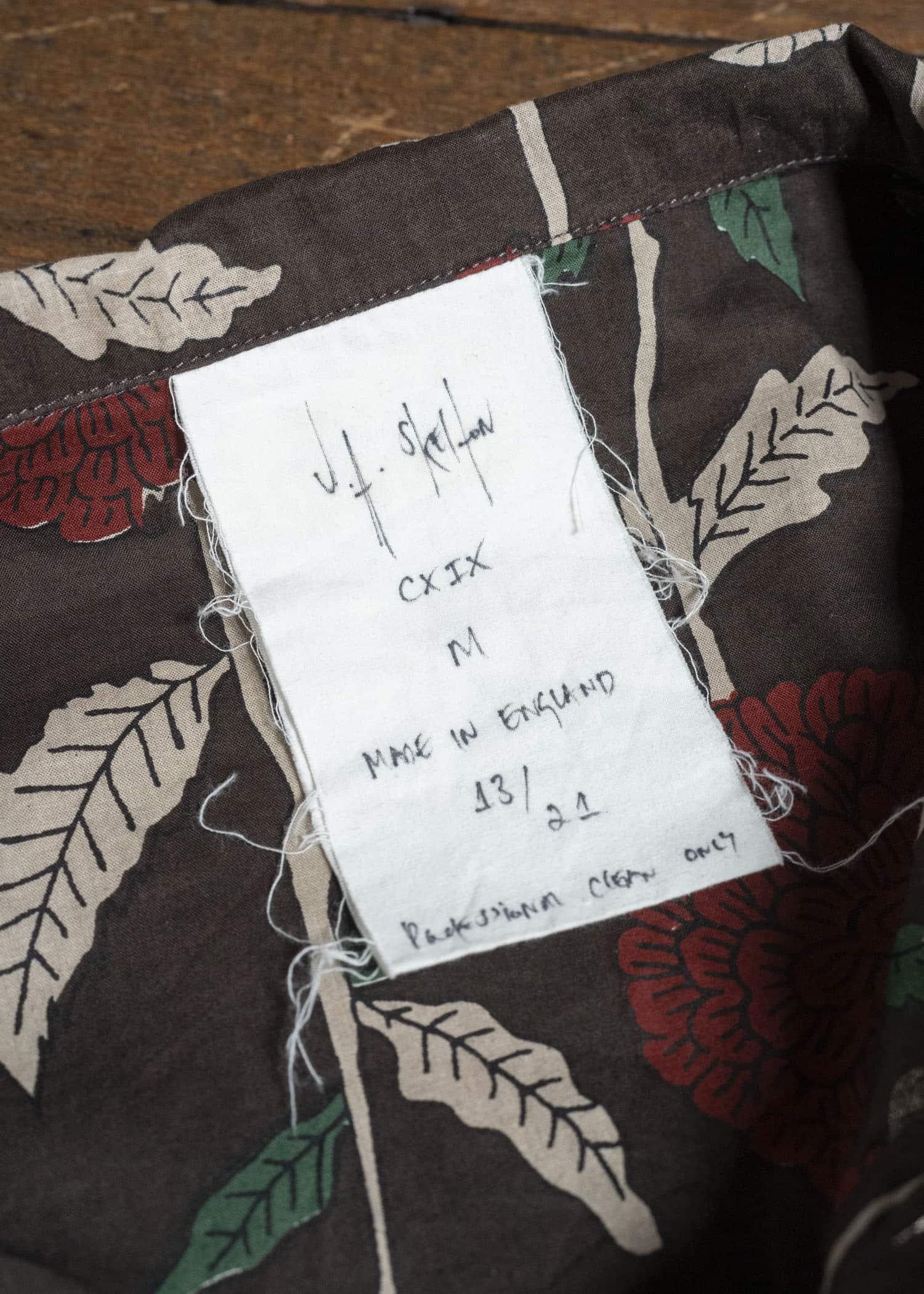 John Alexander Skelton 26SS Block print shirt
