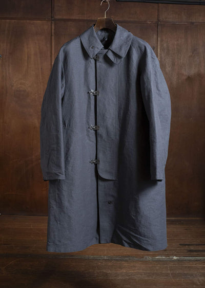 Taiga Takahashi Lot.411-Charcoal M-1918 Rain Coat Charcoal