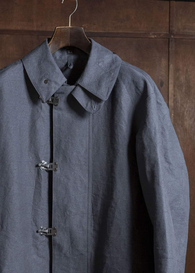 Taiga Takahashi Lot.411-Charcoal M-1918 Rain Coat Charcoal