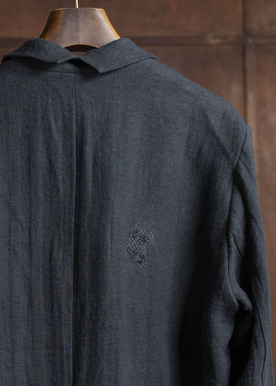 Professor.E 0222 / BLAZER 25SS-FM-JKT-01-FRAYED BLACK