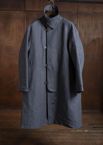 Taiga Takahashi Lot.411-Charcoal M-1918 Rain Coat Charcoal