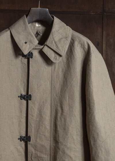 Taiga Takahashi Lot.411-Beige M-1918 Rain Coat Beige