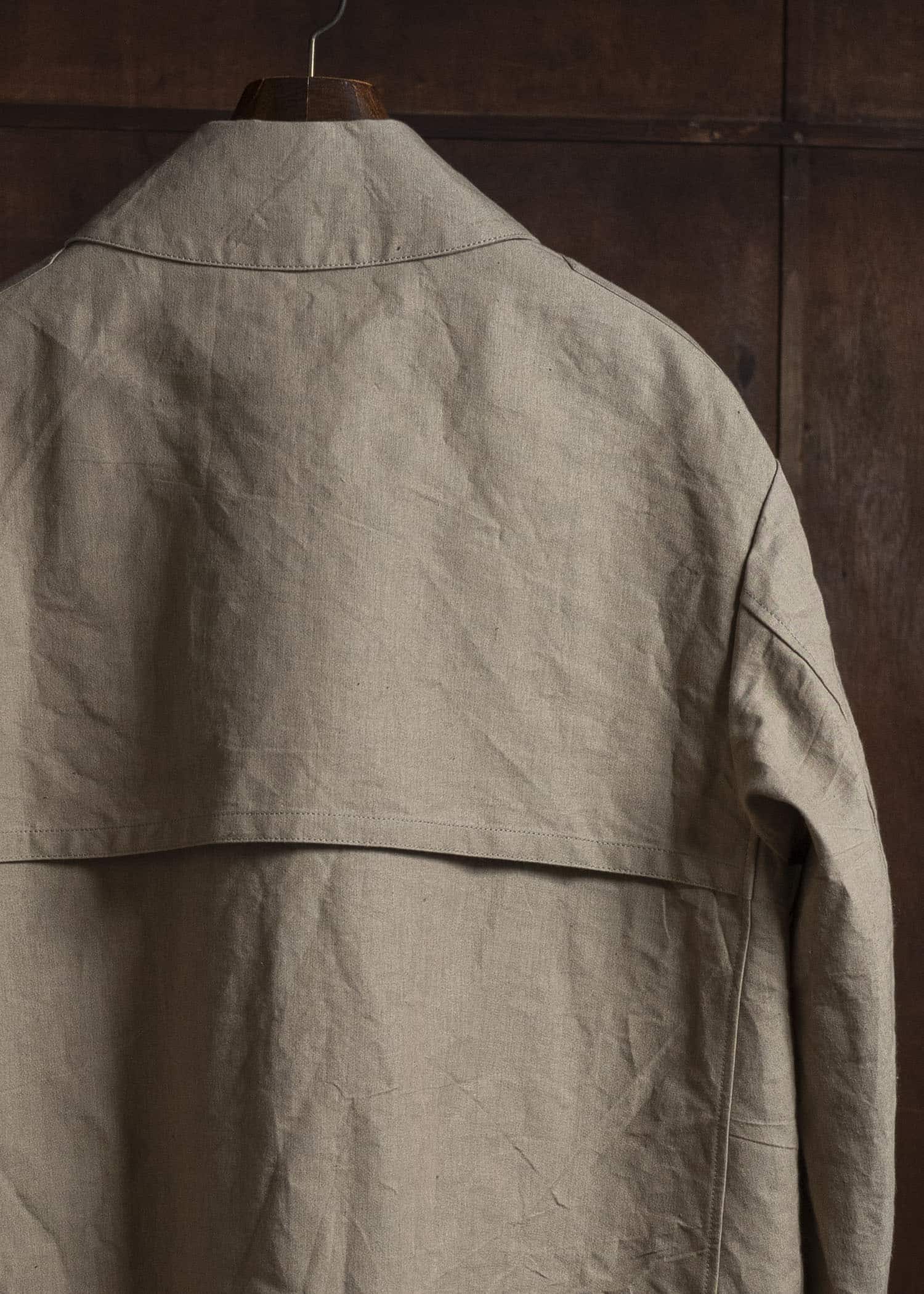 Taiga Takahashi Lot.411-Beige M-1918 Rain Coat Beige