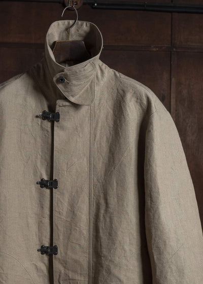Taiga Takahashi Lot.411-Beige M-1918 Rain Coat Beige
