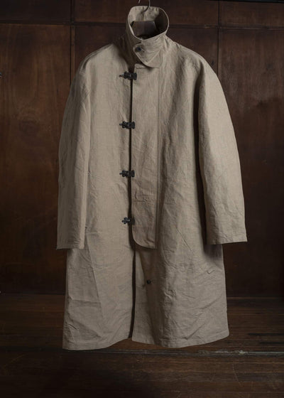 Taiga Takahashi Lot.411-Beige M-1918 Rain Coat Beige