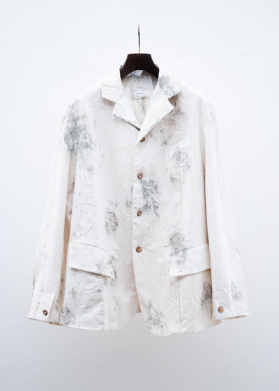 Peng Tai HAND DYED HANDWOVEN COTTON PANELED BLAZER