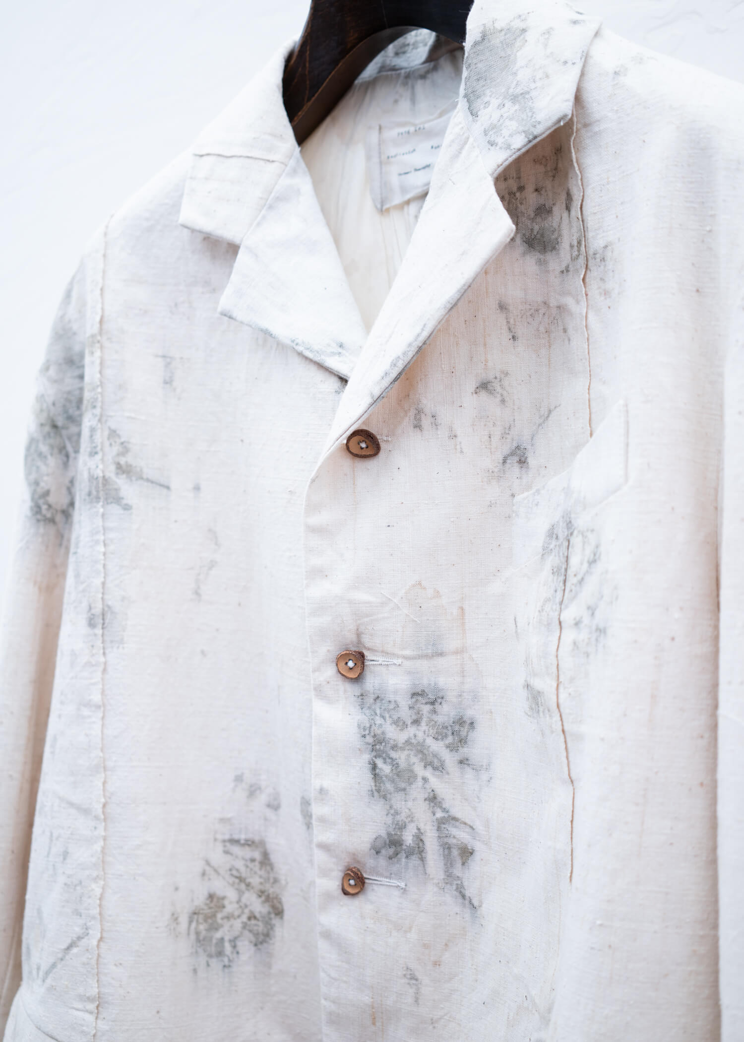 Peng Tai HAND DYED HANDWOVEN COTTON PANELED BLAZER