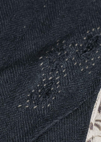 Professor.E 0222 /VEST 25SS-FM-VST-01-FRAYED BLACK