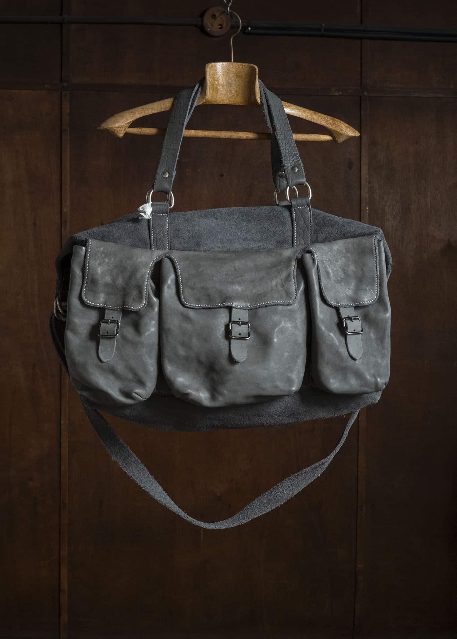 GUIDI T16 TRAVEL BAG HORSE FULL GRAIN AND REVERSE CV60T