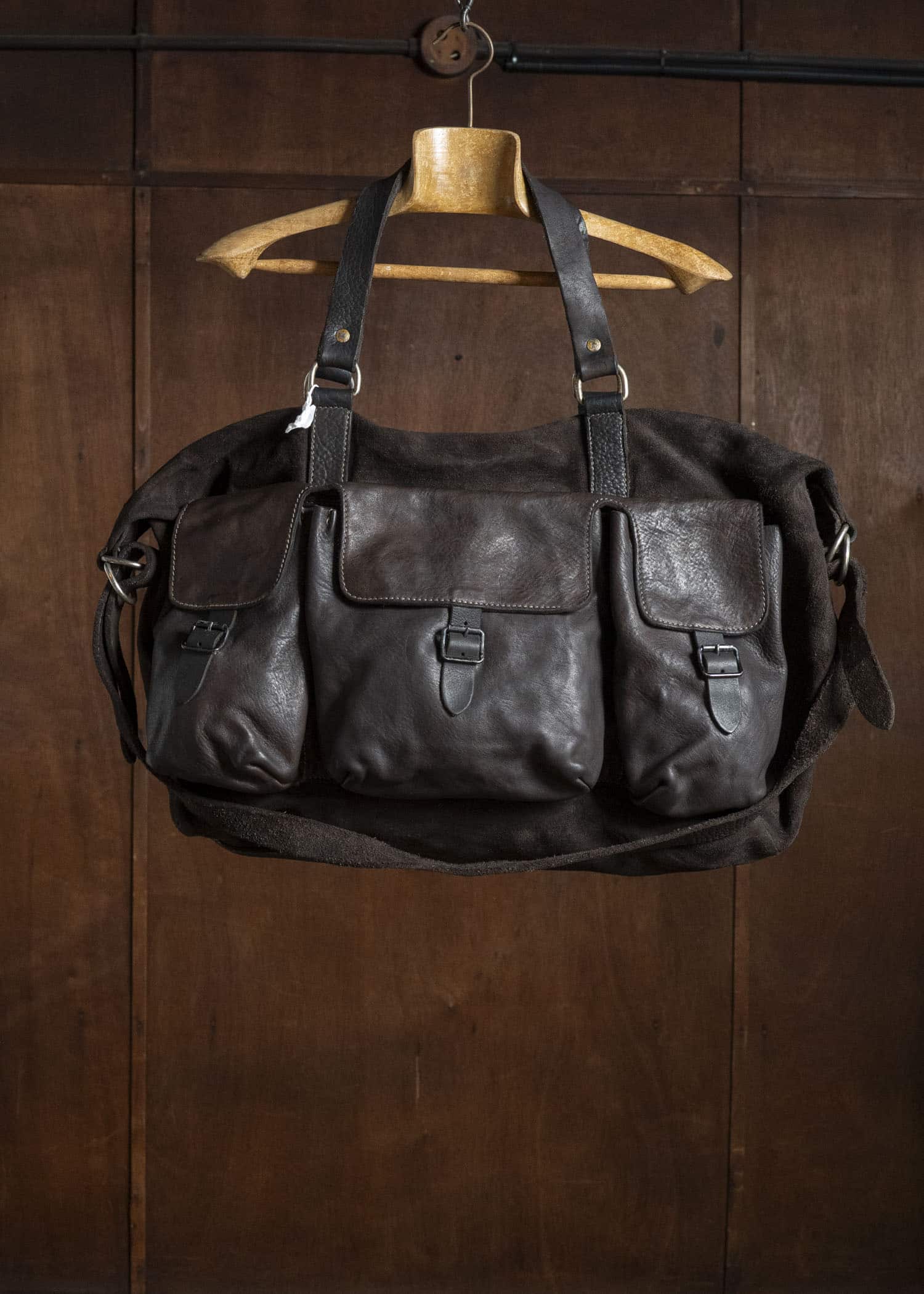GUIDI T16 TRAVEL BAG HORSE FULL GRAIN AND REVERSE CV183T