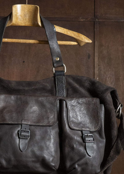 GUIDI T16 TRAVEL BAG HORSE FULL GRAIN AND REVERSE CV183T