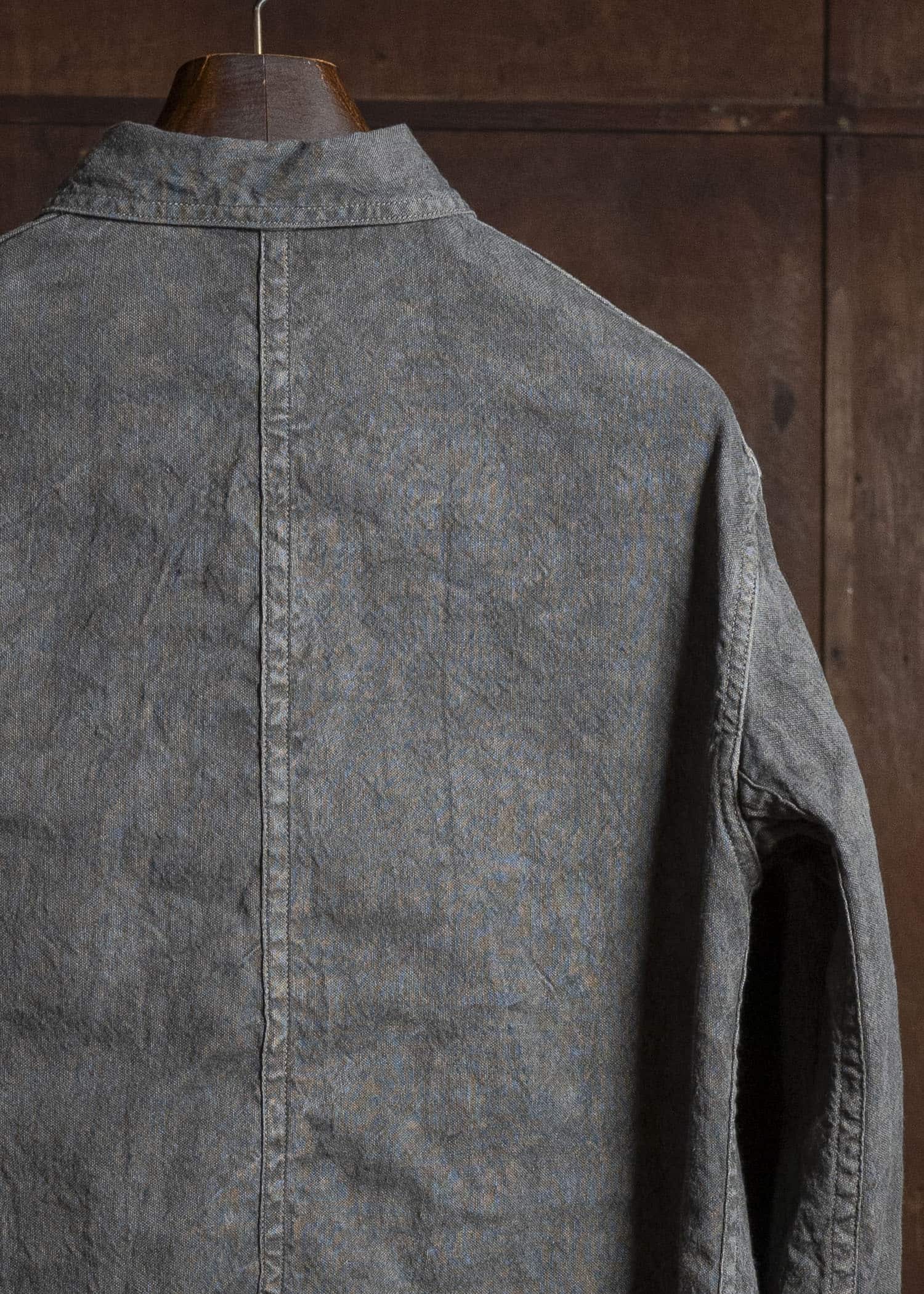 Taiga Takahashi Lot.328-Sumi Coverall Jacket with Chinstrap Sumi