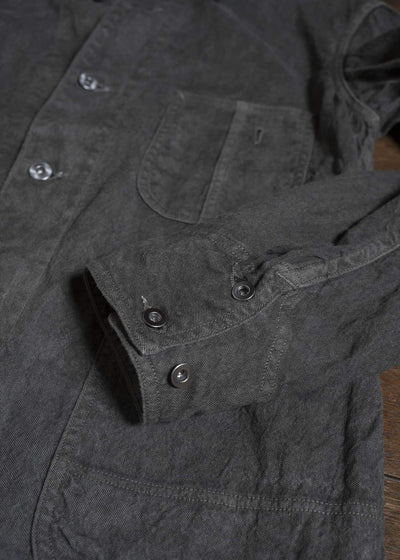 Taiga Takahashi Lot.328-Sumi Coverall Jacket with Chinstrap Sumi
