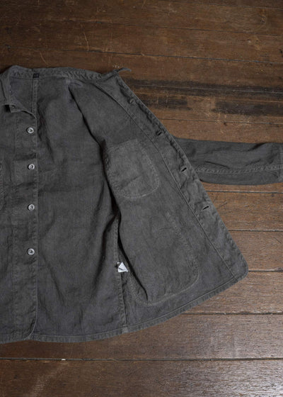 Taiga Takahashi Lot.328-Sumi Coverall Jacket with Chinstrap Sumi