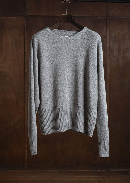 Taiga Takahashi Lot.502-Light Gray Varsity Letterman Sweater Light Gray