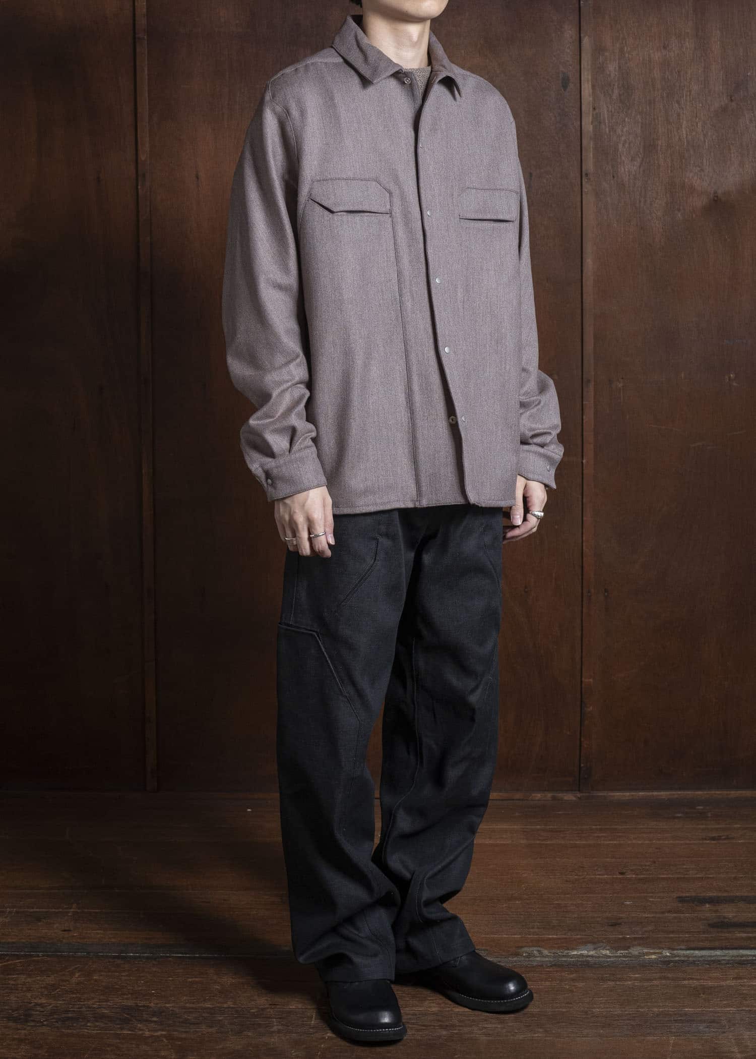 OPPOSE DUALITY OD2002SHT-25AW Panel Shirts Wool PINK