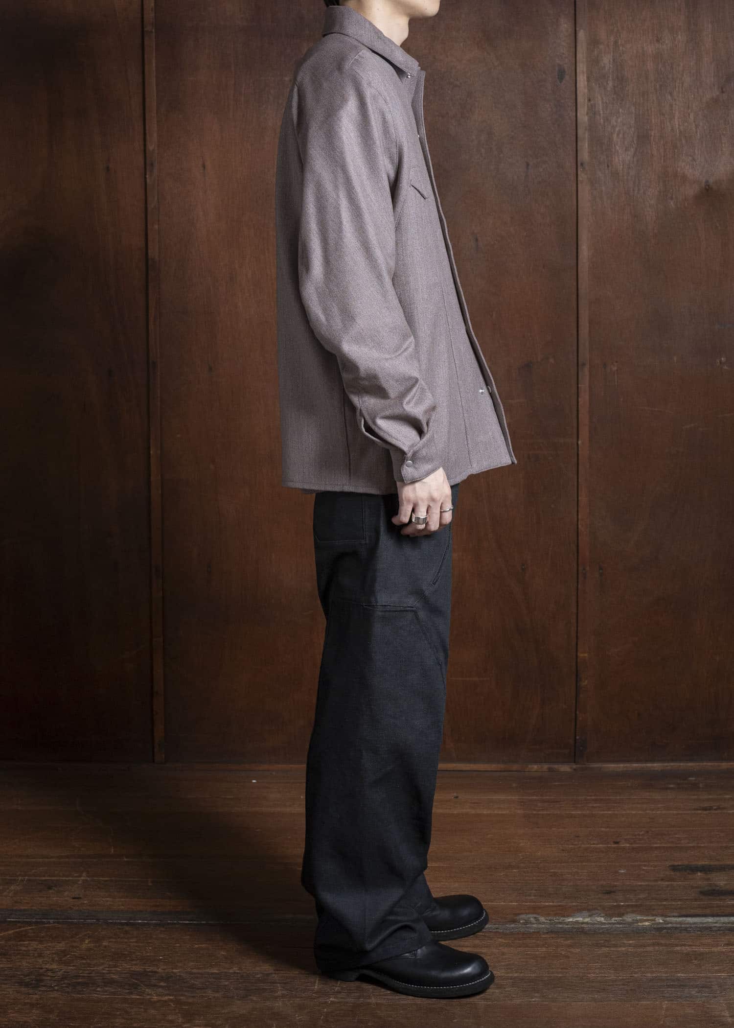 OPPOSE DUALITY OD2002SHT-25AW Panel Shirts Wool PINK