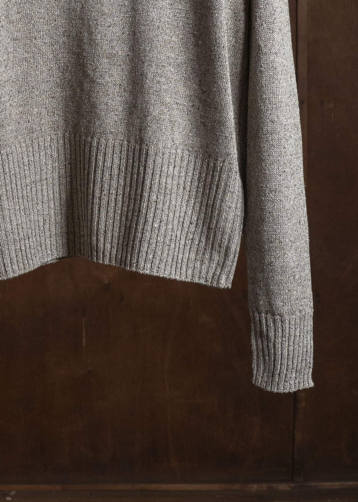 Taiga Takahashi Lot.502-Beige Varsity Letterman Sweater Beige