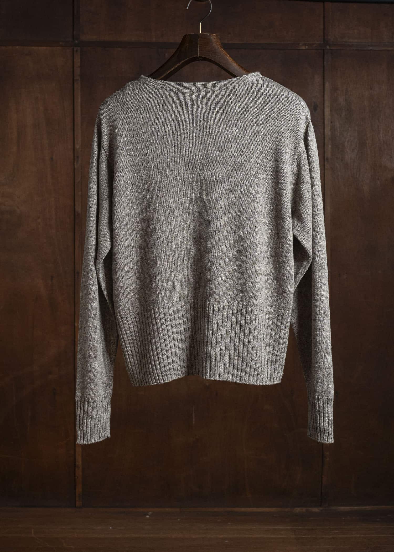 Taiga Takahashi Lot.502-Beige Varsity Letterman Sweater Beige