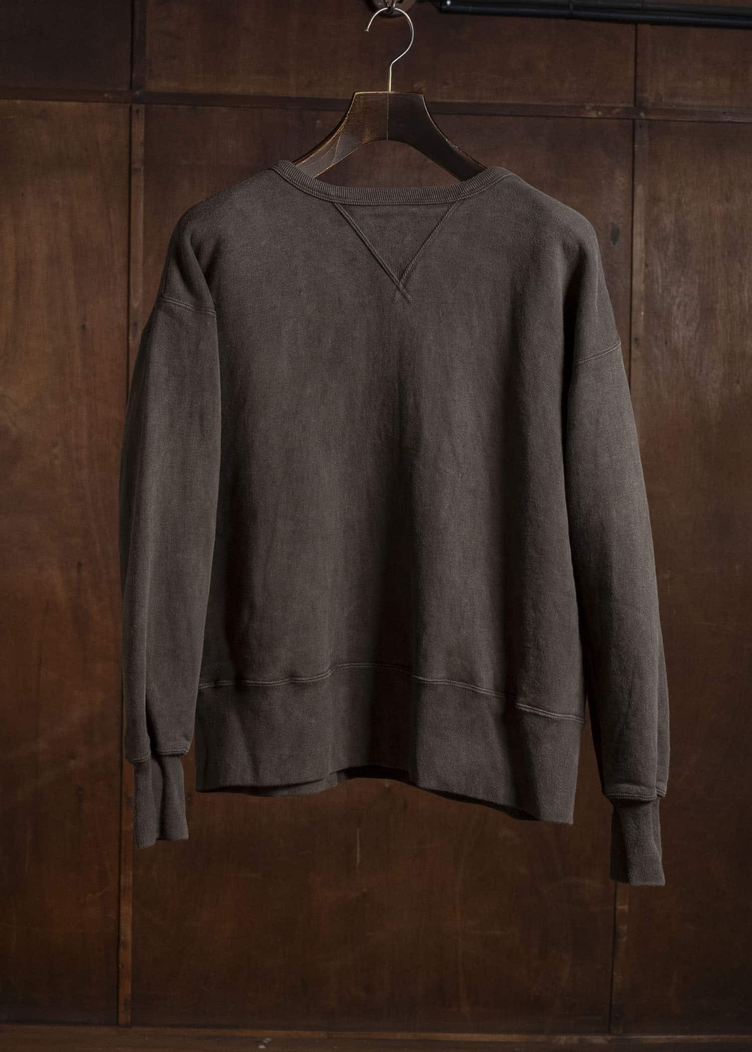 Taiga Takahashi Lot.603-Mud Dyed Brown Sweat Shirt Mud Dyed Brown