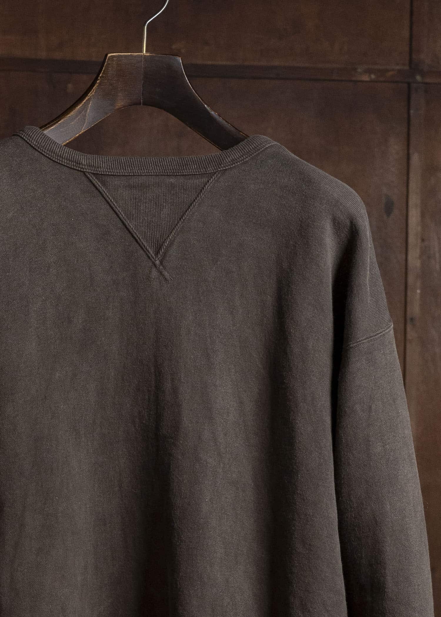 Taiga Takahashi Lot.603-Mud Dyed Brown Sweat Shirt Mud Dyed Brown