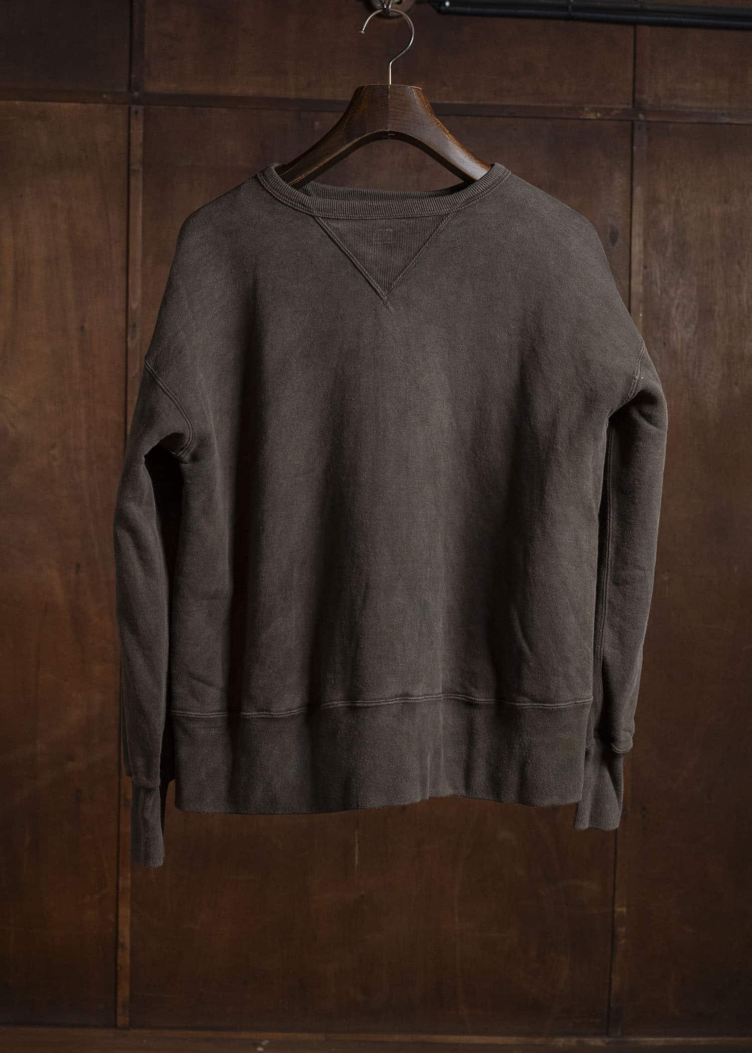 Taiga Takahashi Lot.603-Mud Dyed Brown Sweat Shirt Mud Dyed Brown