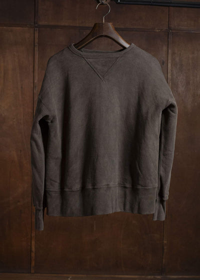 Taiga Takahashi Lot.603-Mud Dyed Brown Sweat Shirt Mud Dyed Brown