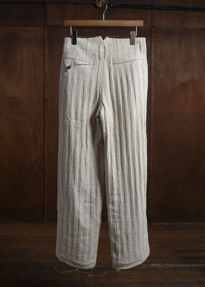 Professor.E 0222 / PANTS 25SS-FM-TRL-01-FRAYED BEIGE