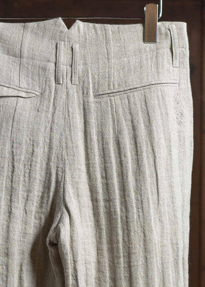 Professor.E 0222 / PANTS 25SS-FM-TRL-01-FRAYED BEIGE