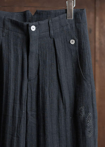 Professor.E 0222 / PANTS 25SS-FM-TRL-01-FRAYED BLACK