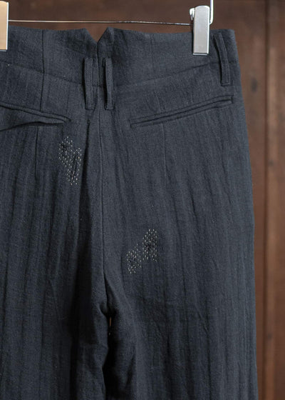 Professor.E 0222 / PANTS 25SS-FM-TRL-01-FRAYED BLACK