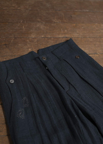 Professor.E 0222 / PANTS 25SS-FM-TRL-01-FRAYED BLACK