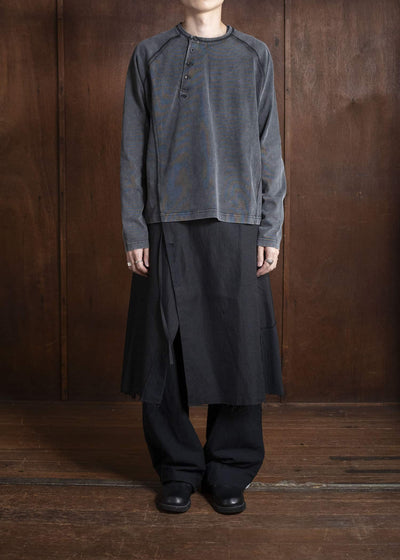 Professor.E FADED HENLEY DARK GRAY 25FW-PE-TTL-02